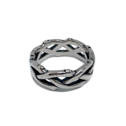 Barbed Wire Thorns Band Ring
