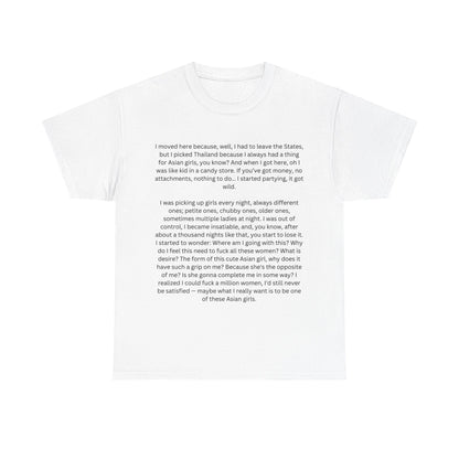 White Lotus Asian Girl Speech T-Shirt