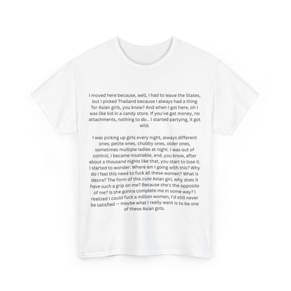 White Lotus Asian Girl Speech T-Shirt