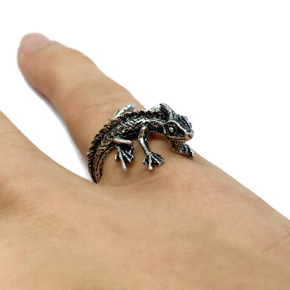 Lizard Wraparound Adjustable Ring