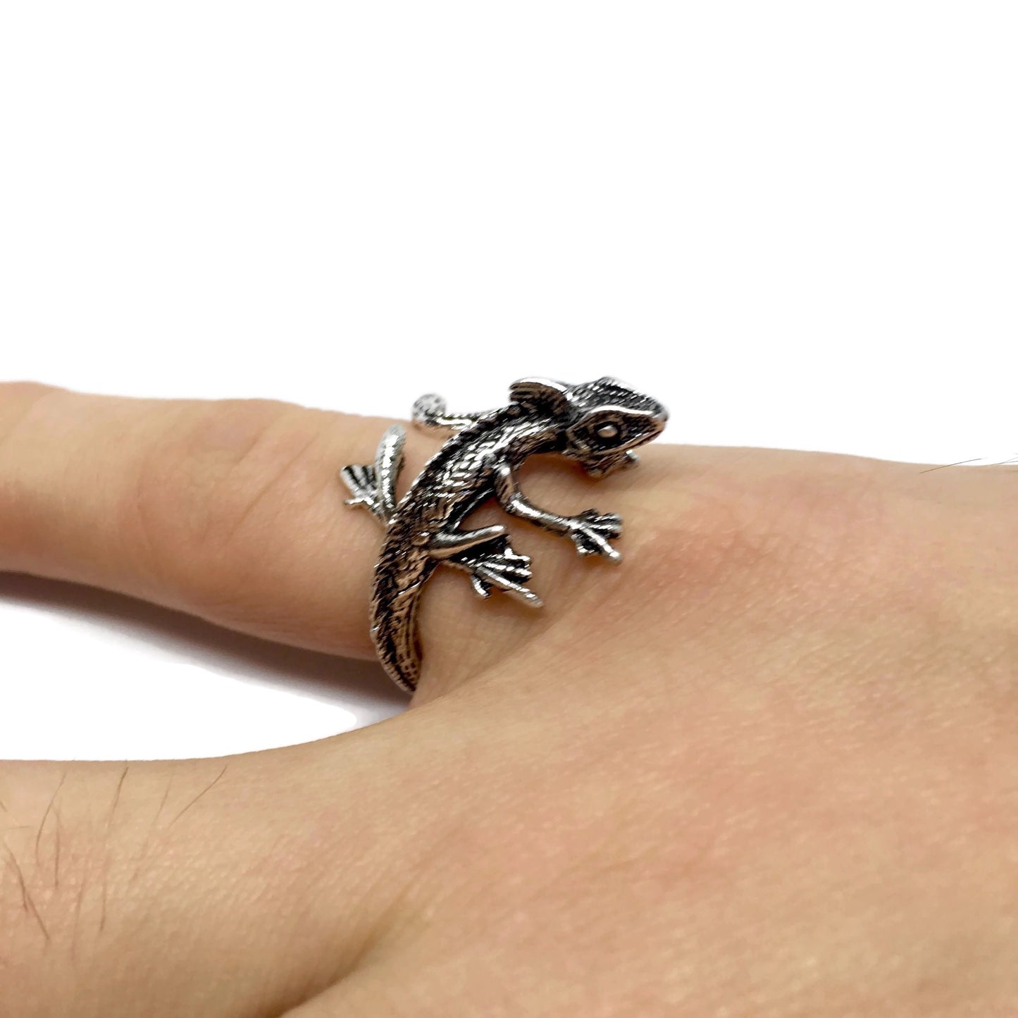 Lizard Wraparound Adjustable Ring