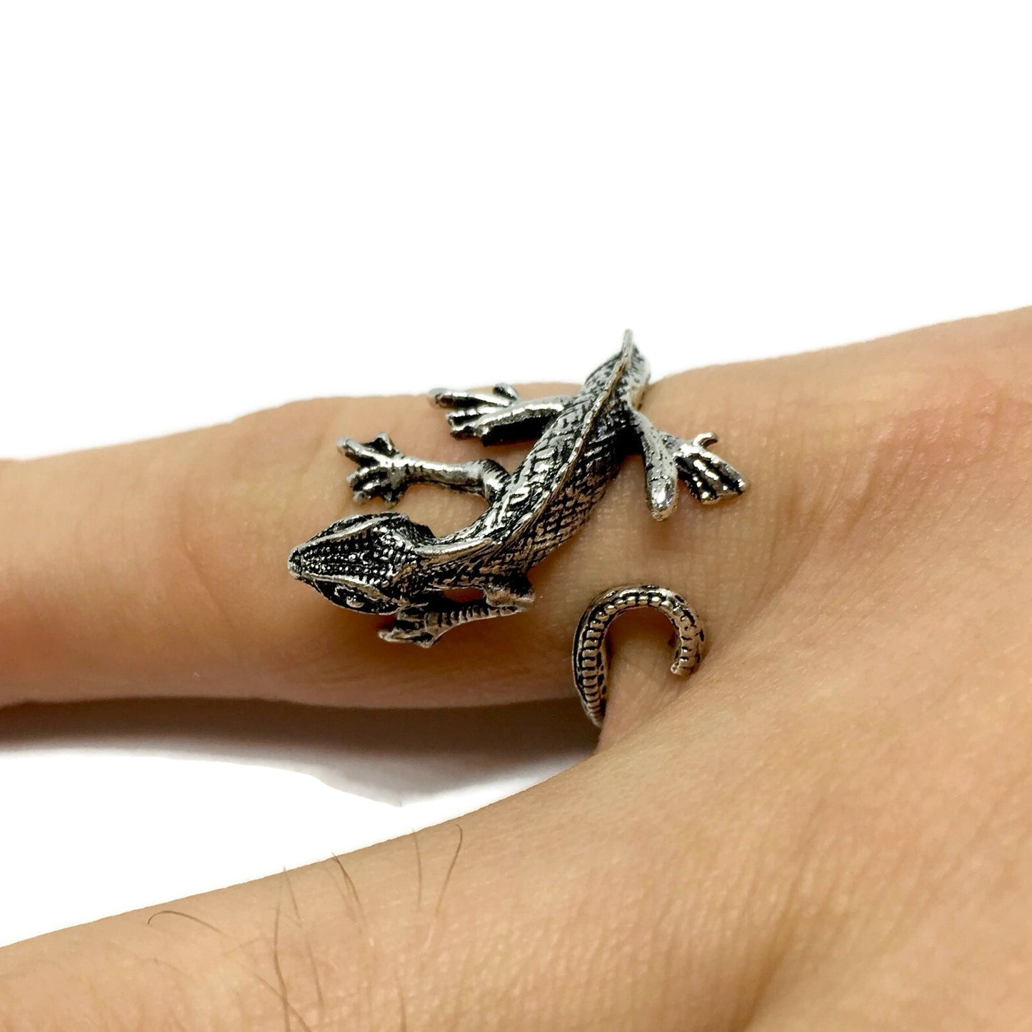 Lizard Wraparound Adjustable Ring