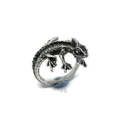 Lizard Wraparound Adjustable Ring