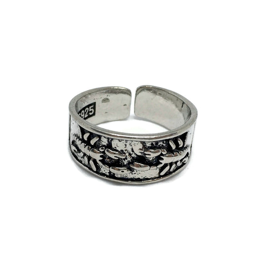 Scorpion Adjustable Band Ring