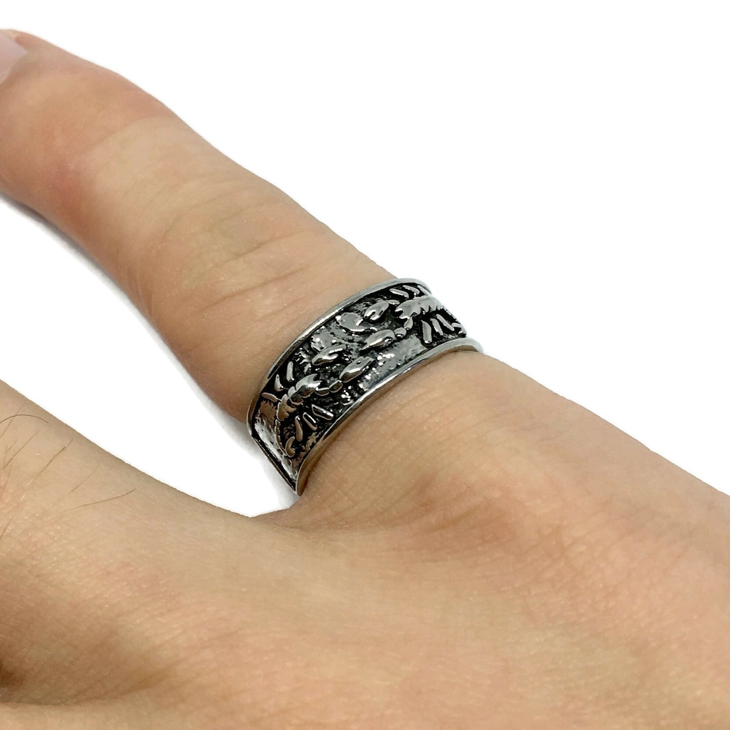 Scorpion Adjustable Band Ring