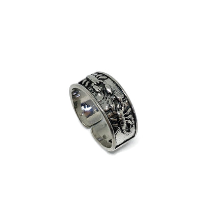 Scorpion Adjustable Band Ring