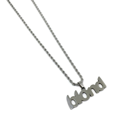Blond Stainless Steel Bold Necklace