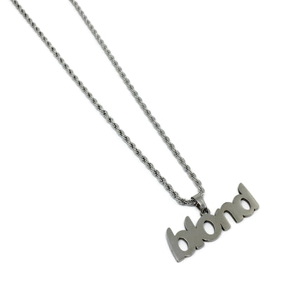 Blond Stainless Steel Bold Necklace