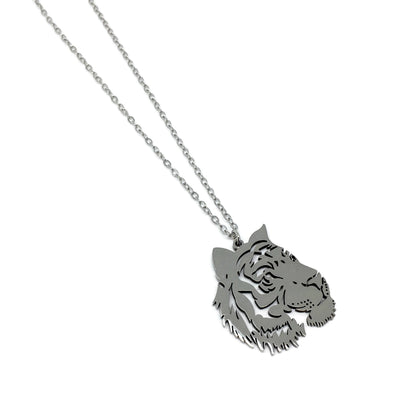 Tiger Outline Stainless Steel Necklace