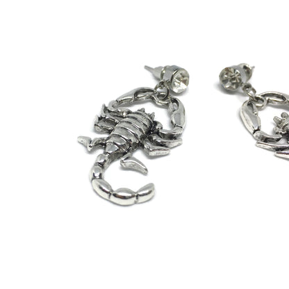 Iced Scorpion Dangle Earrings