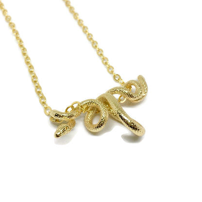Black Mamba Hanging Snake Necklace
