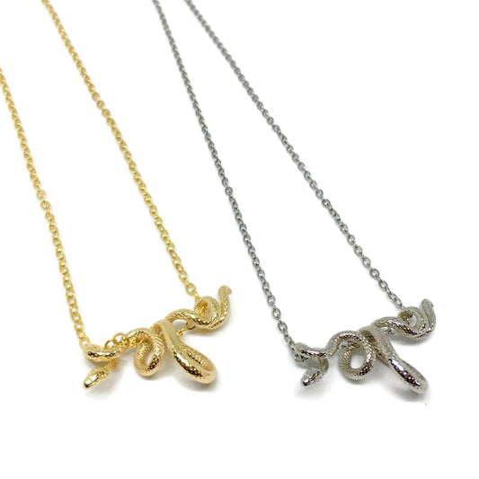 Black Mamba Hanging Snake Necklace