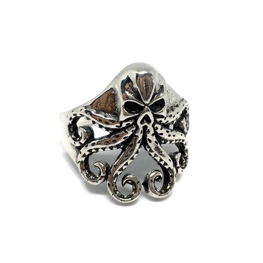 Octopus Skull Adjustable Ring