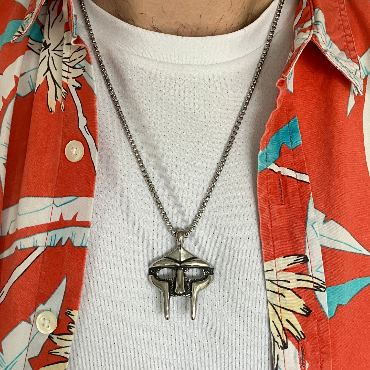 MF DOOM Mask Steel Necklace