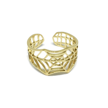 Spider Cobweb Adjustable Ring