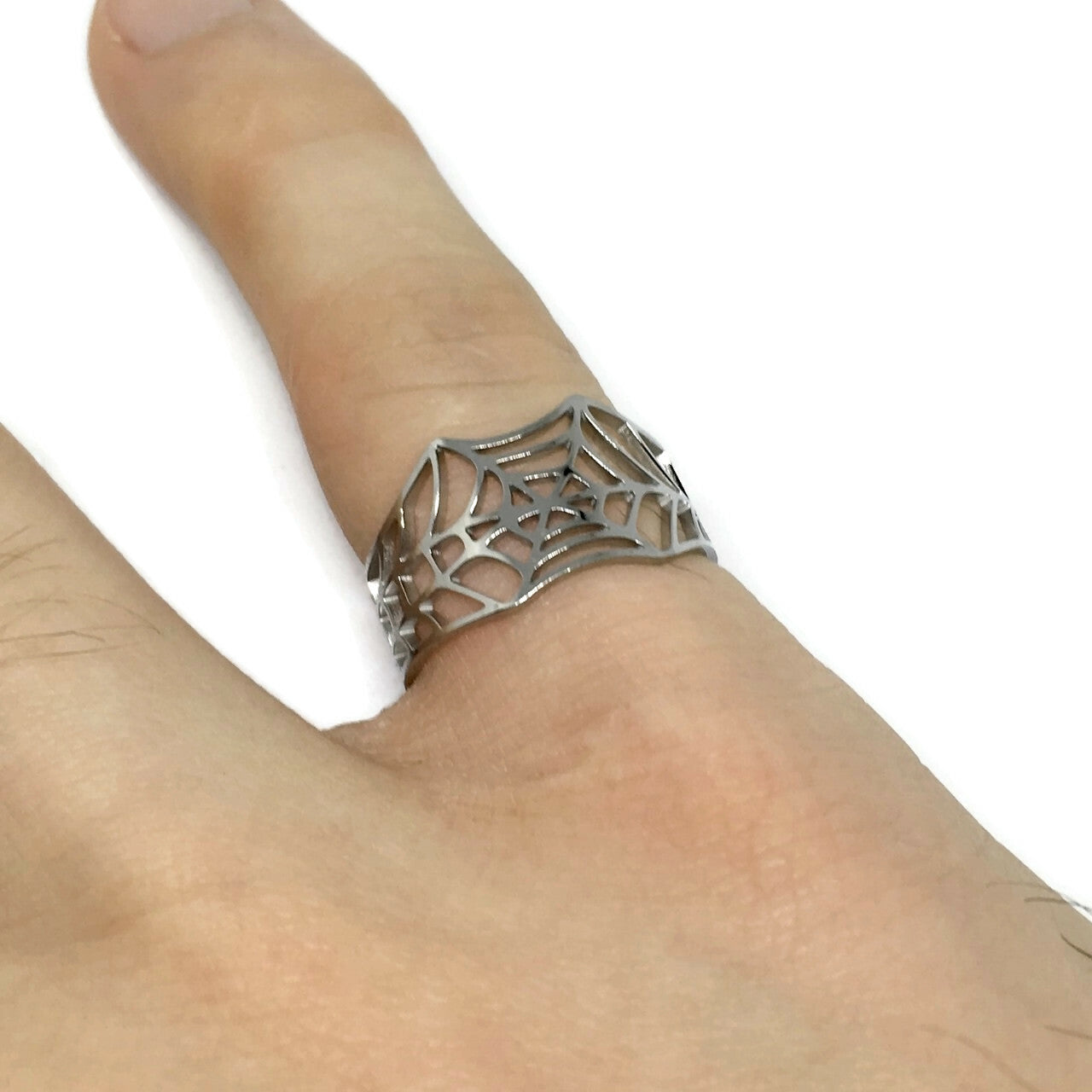 Spider Cobweb Adjustable Ring