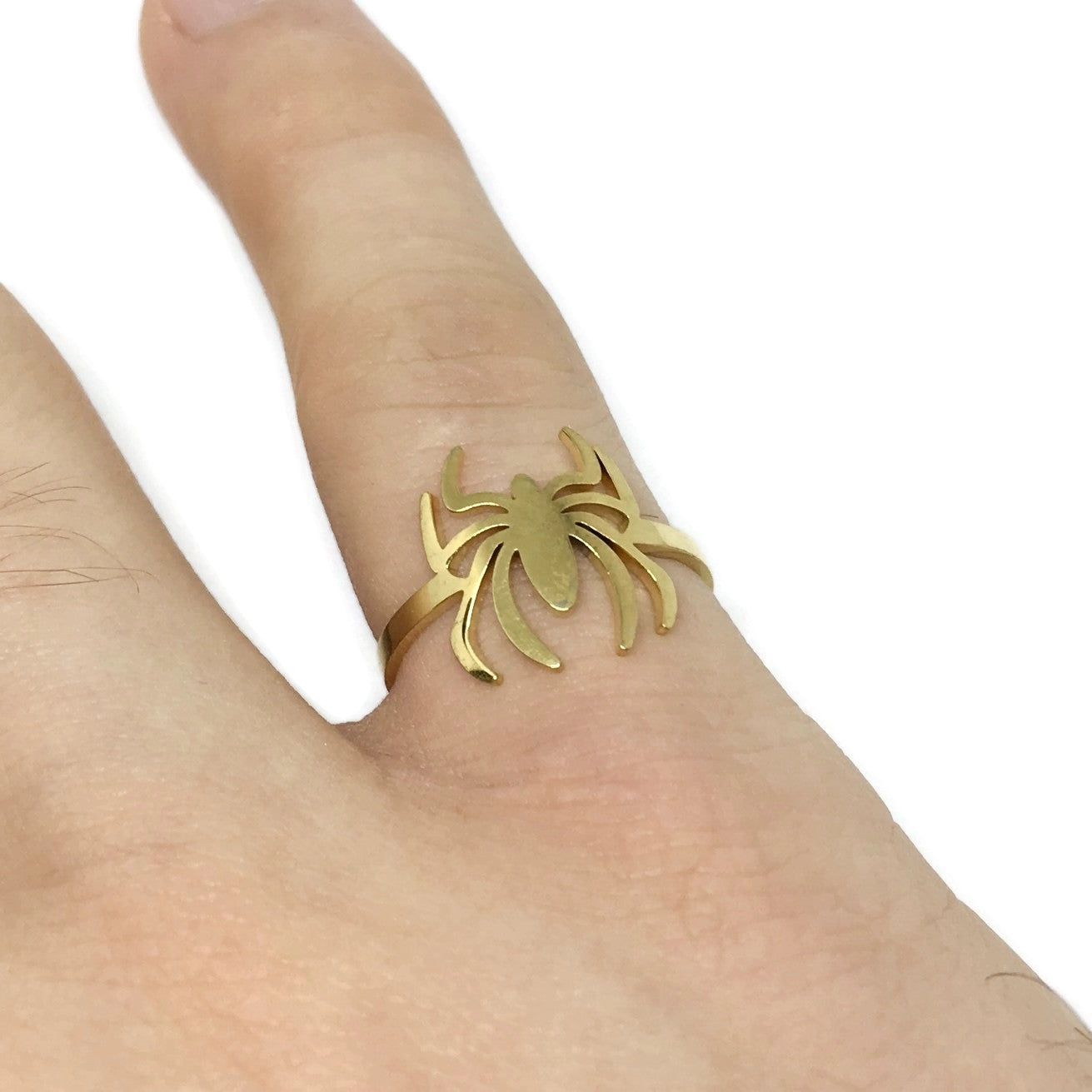 Spider Cutout Adjustable Ring