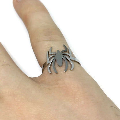 Spider Cutout Adjustable Ring