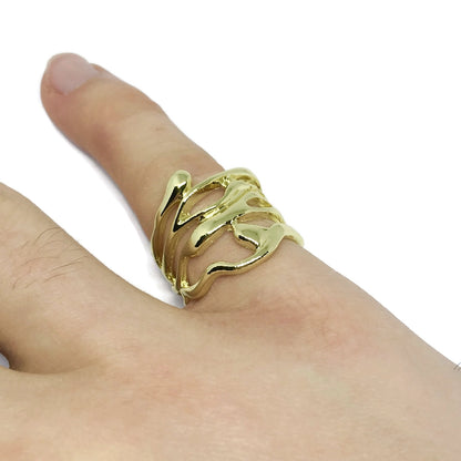 Abstract Shape Wraparound Ring