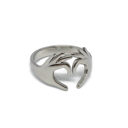 Love Heart Hands Adjustable Ring