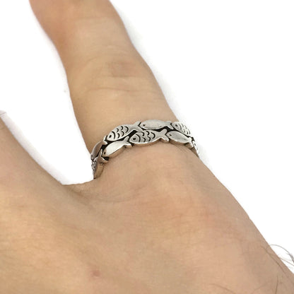 School of Fish Adjustable Ring