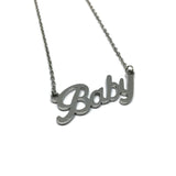 Cute Font 'Baby' Necklace