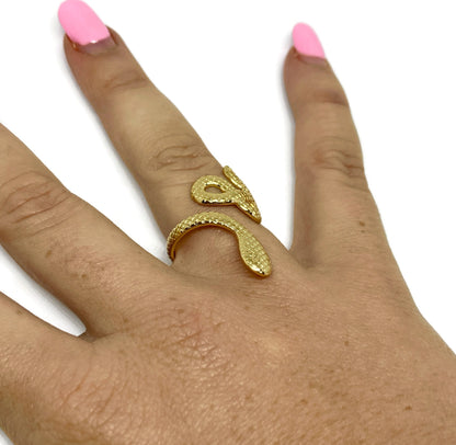 Snake Adjustable Wraparound Ring