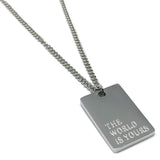 World Is Yours Square Necklace