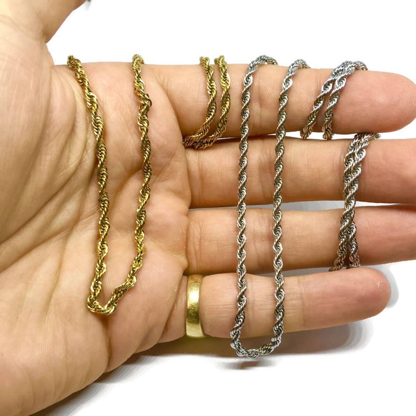 Rope Chain Steel Necklace