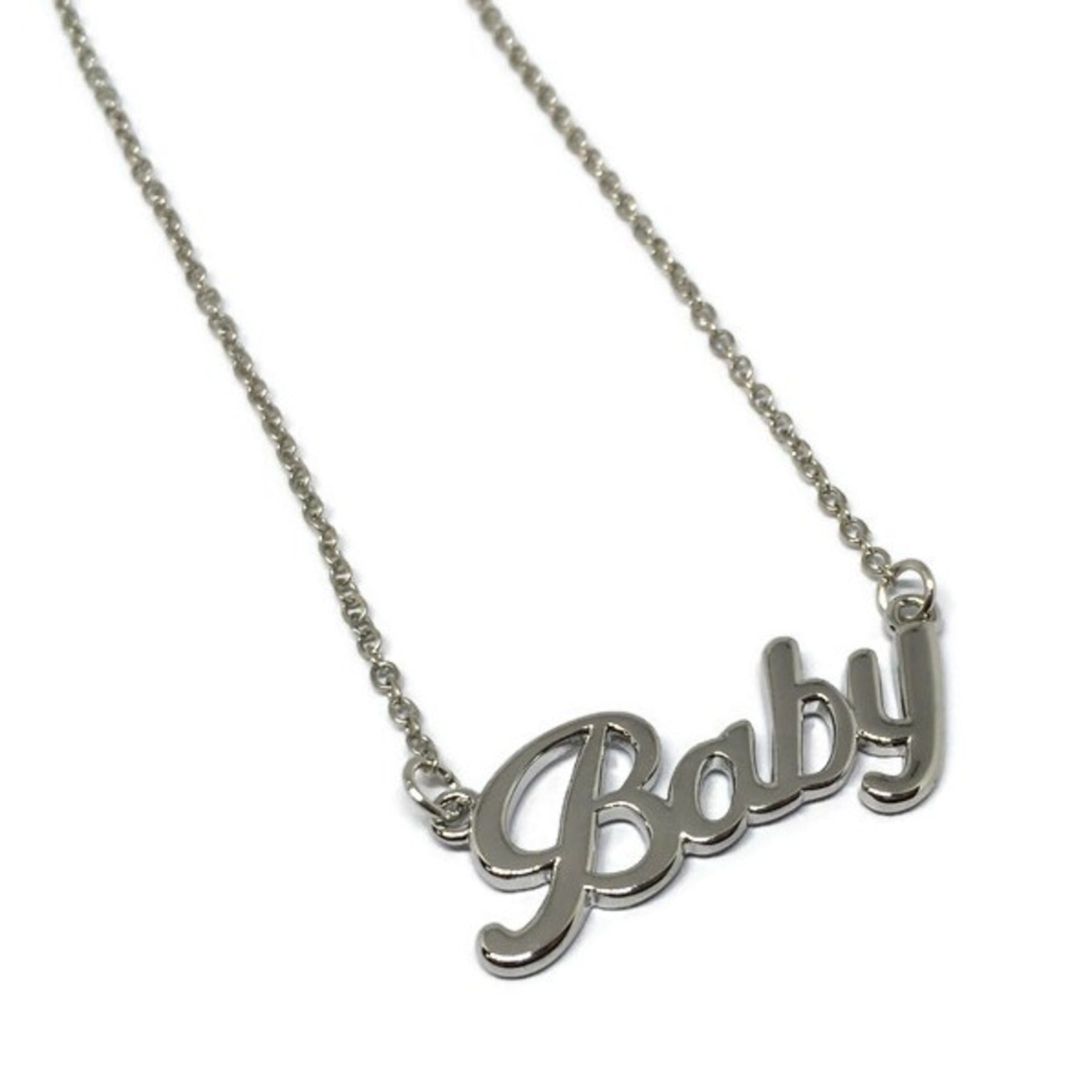 Baby on sale word necklace