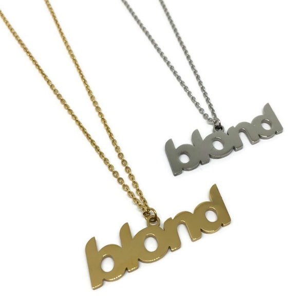 Blond Stainless Steel Necklace