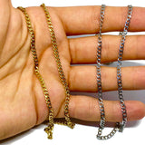 Thin Curb Chain Link Necklace