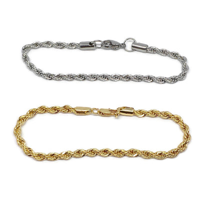 Rope Chain Steel Bracelet