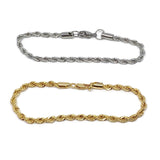 Thick Rope Chain Steel Bracelet