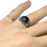 Lucky 8 Ball Stainless Steel Ring