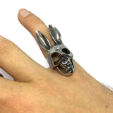 Zombie Bunny Stainless Steel Ring