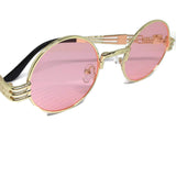 Circle Lens Pink & Gold Sunglasses