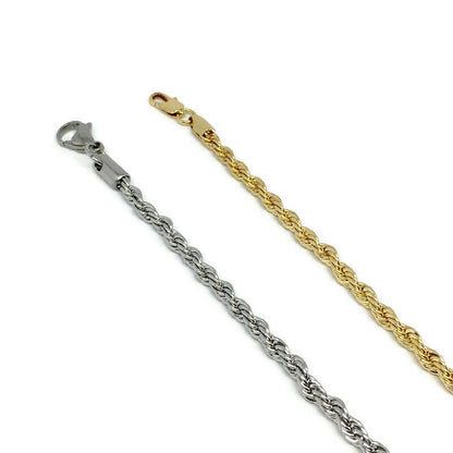 Rope Chain Steel Bracelet