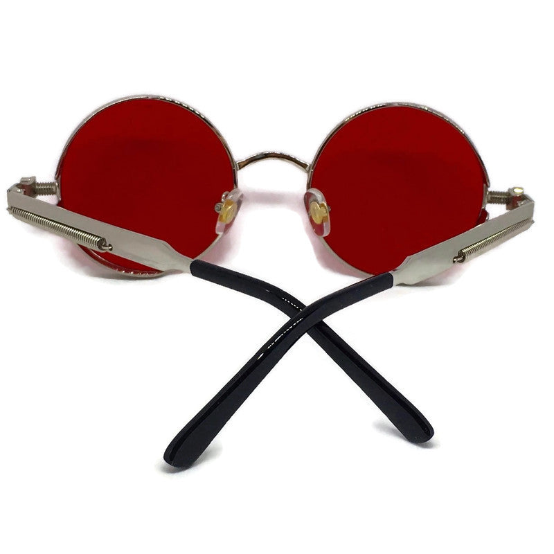 Framed Red x Silver Sunglasses