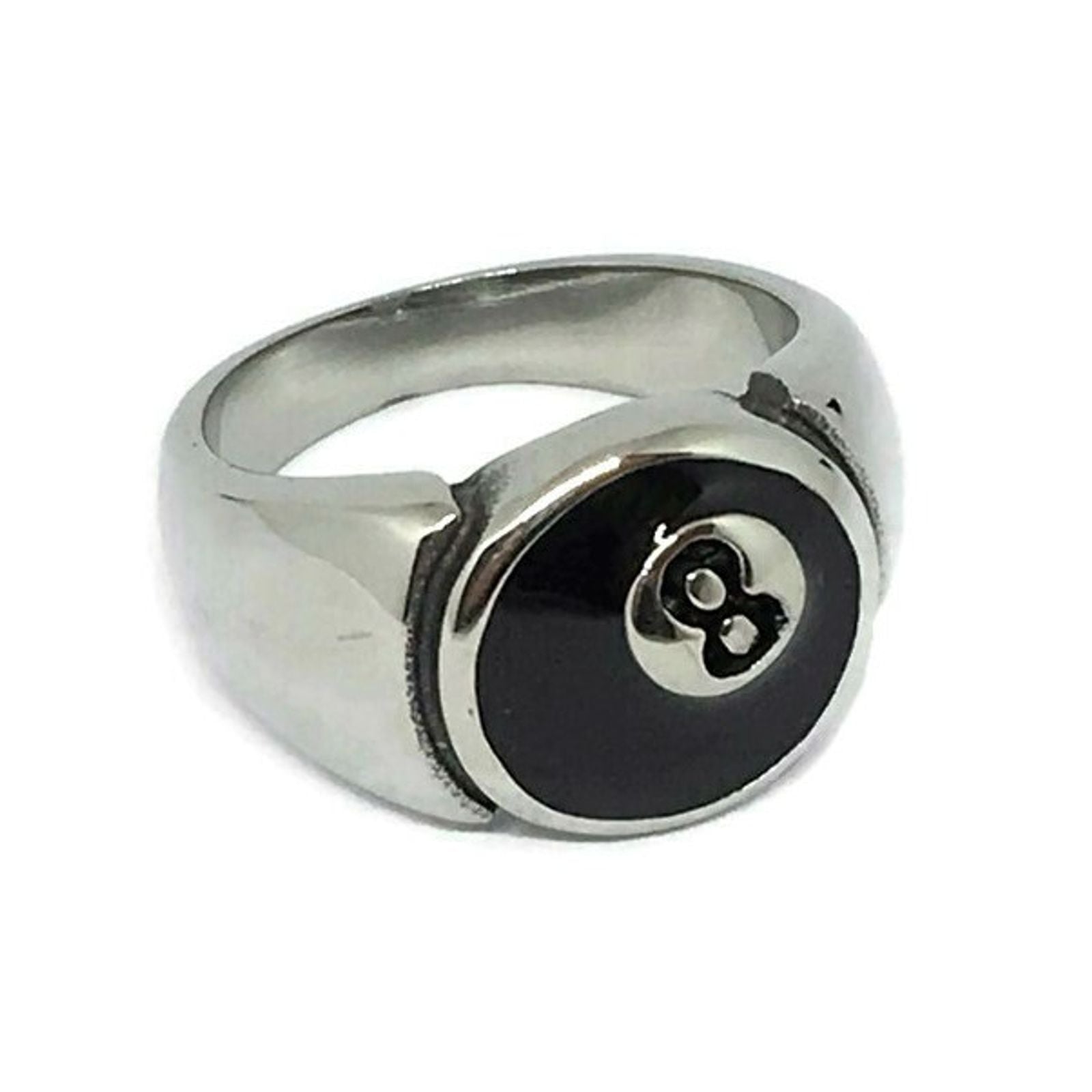Stainless steel ring, 8 mm links ring