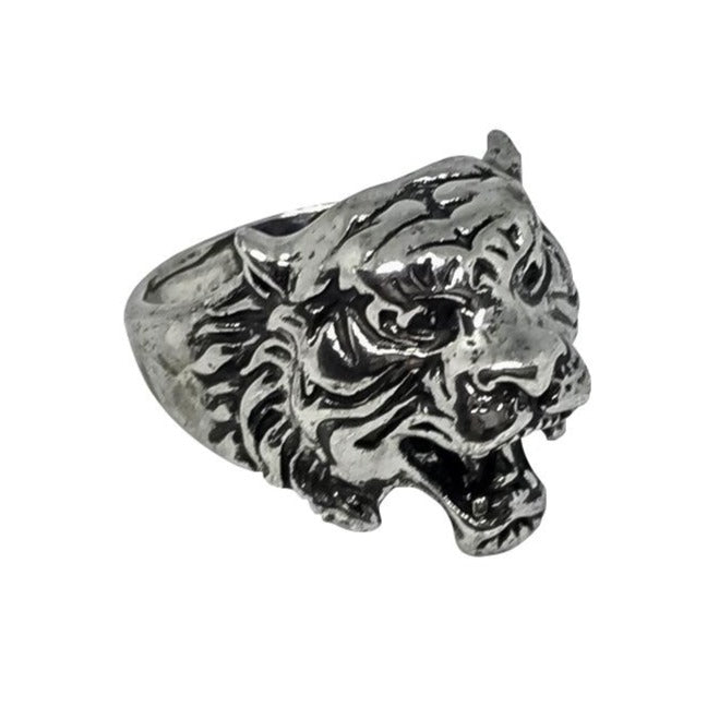 Tibetan Tiger Growling Face Ring – Gifts From The Crypt