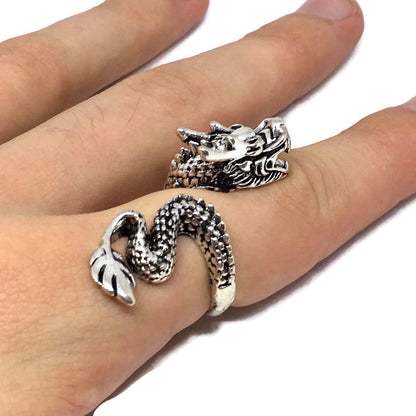 Asian Dragon Wraparound Ring
