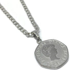 Princess Diana 50 Pence Necklace