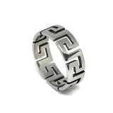Aztec Pattern 3D Cut-Out Ring