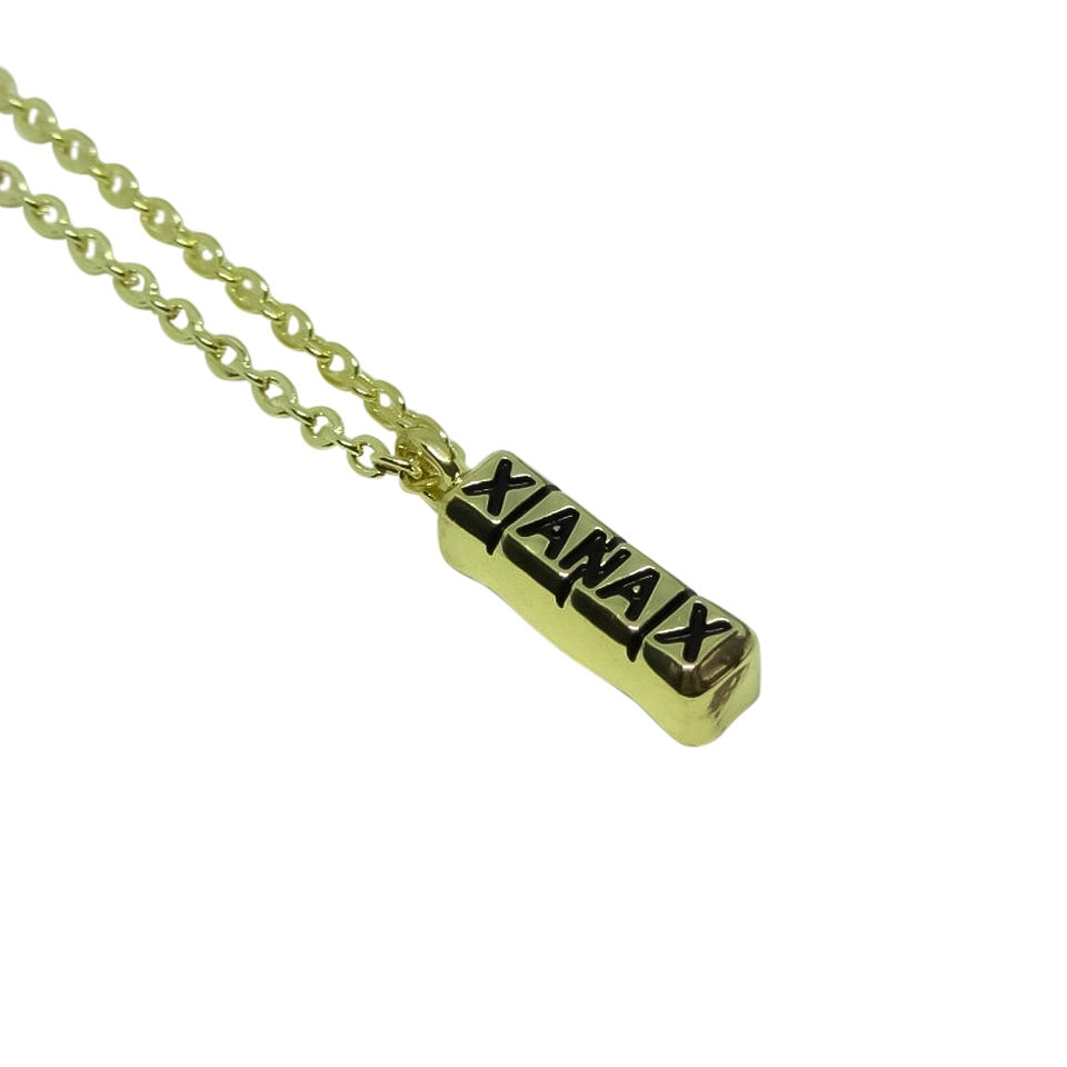 Xanax Bar Steel Necklace