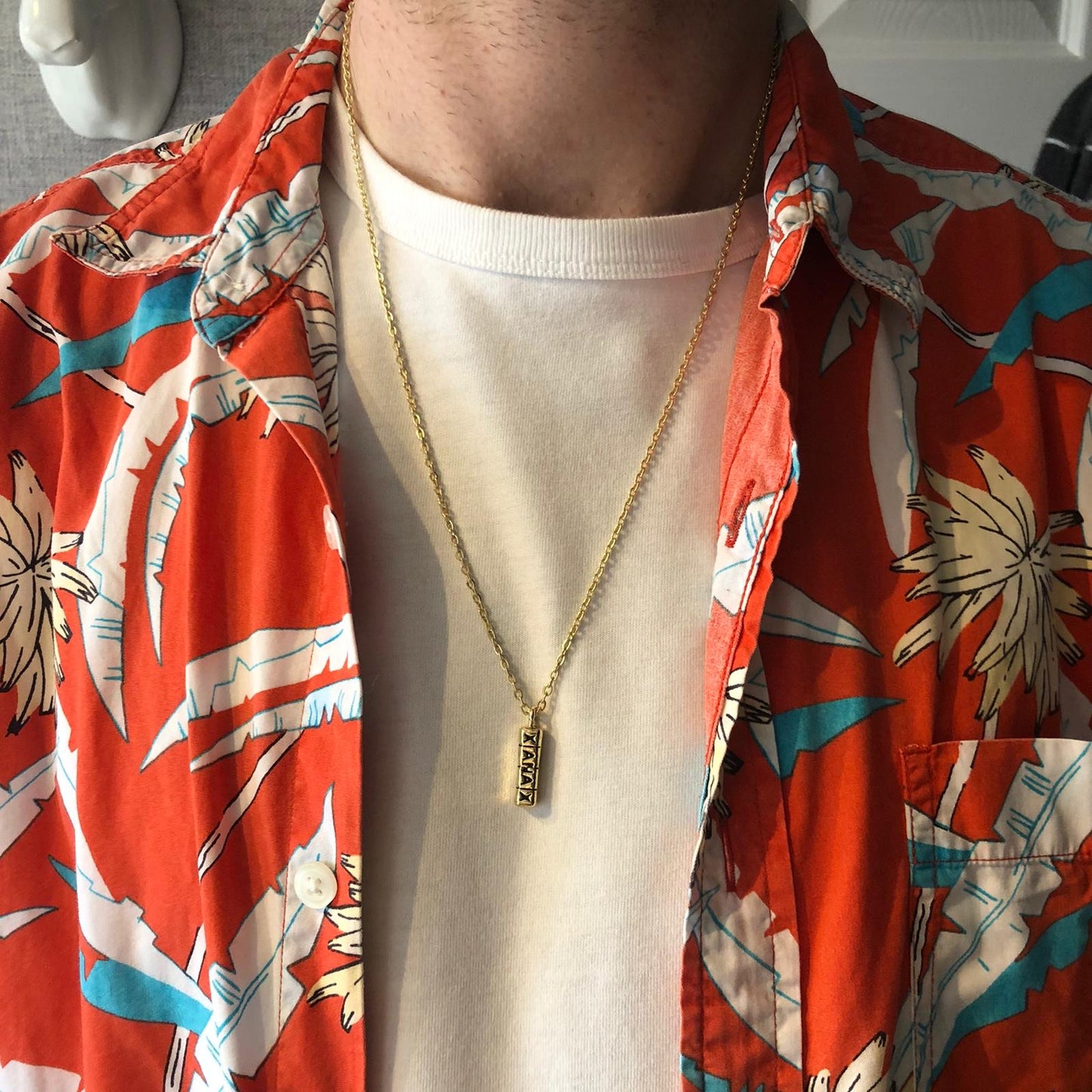 Xanax Bar Steel Necklace