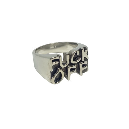 FUCK OFF Stainless Steel Ring